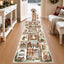 Christmas Vintage Runner Rug, Washable Non-Slip Holiday Kitchen Mat