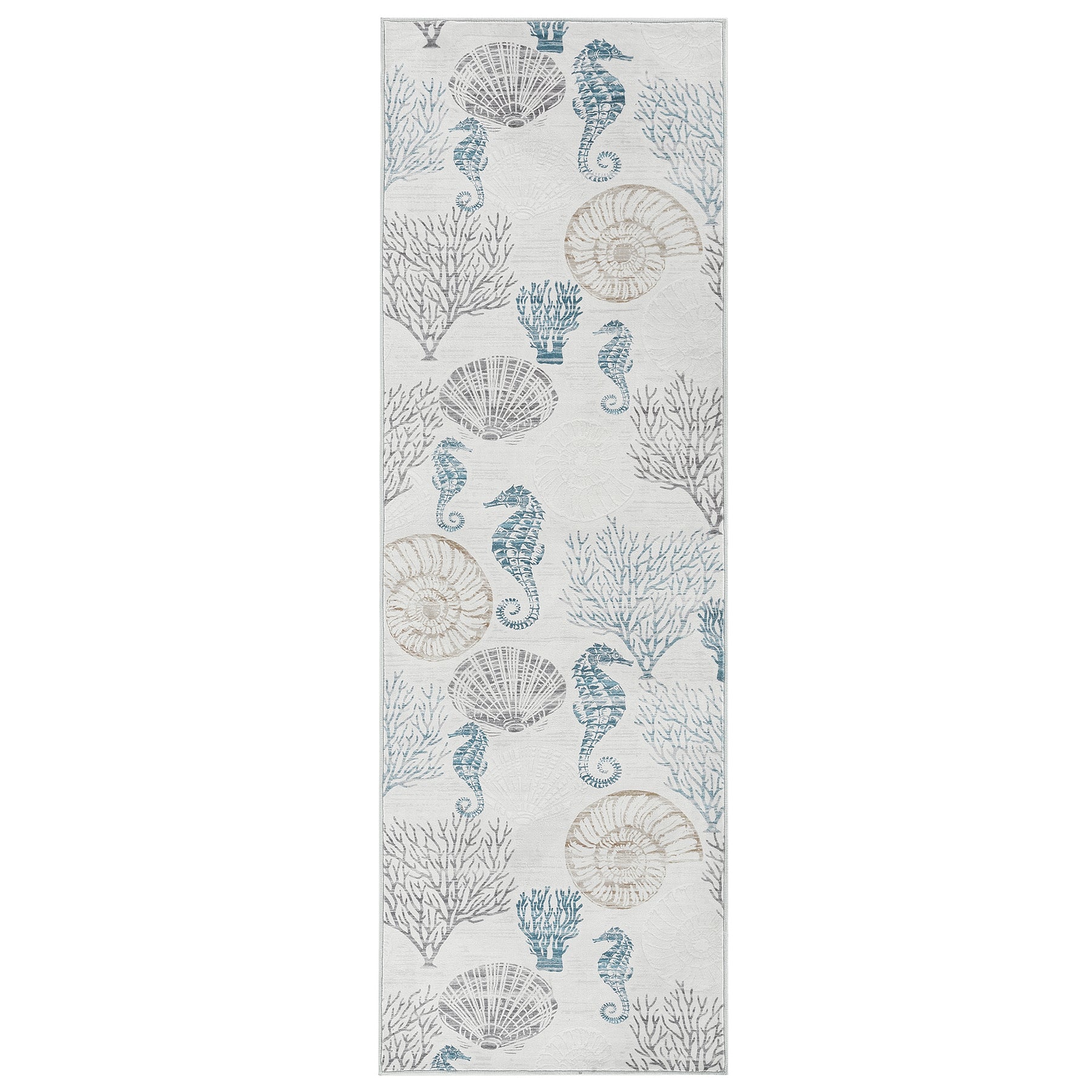 2x6/5x7/8x10 Boho Coastal Area Rug, Washable Non Slip Animal Indoor Carpet for Living room Bedroom, Oeko-Tex Certified