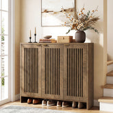 5-Tier Shoe Cabinet with Doors, Wooden Shoe Storage for 25-30 Pairs with Adjustable Shelves 3