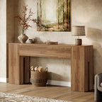 70.8" Wooden Console Table, Sturdy Sofa Hallway Table