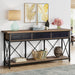 3 - Drawer Console Table, 70.8" Sofa Foyer Table with Storage Shelf Tribesigns