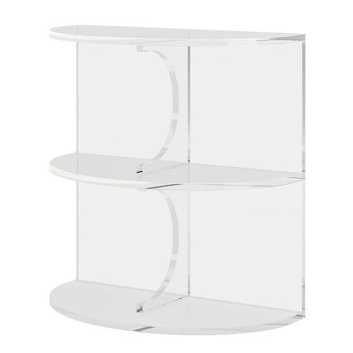 3 - Tier End Table, Modern Clear Acrylic Side Table Tribesigns