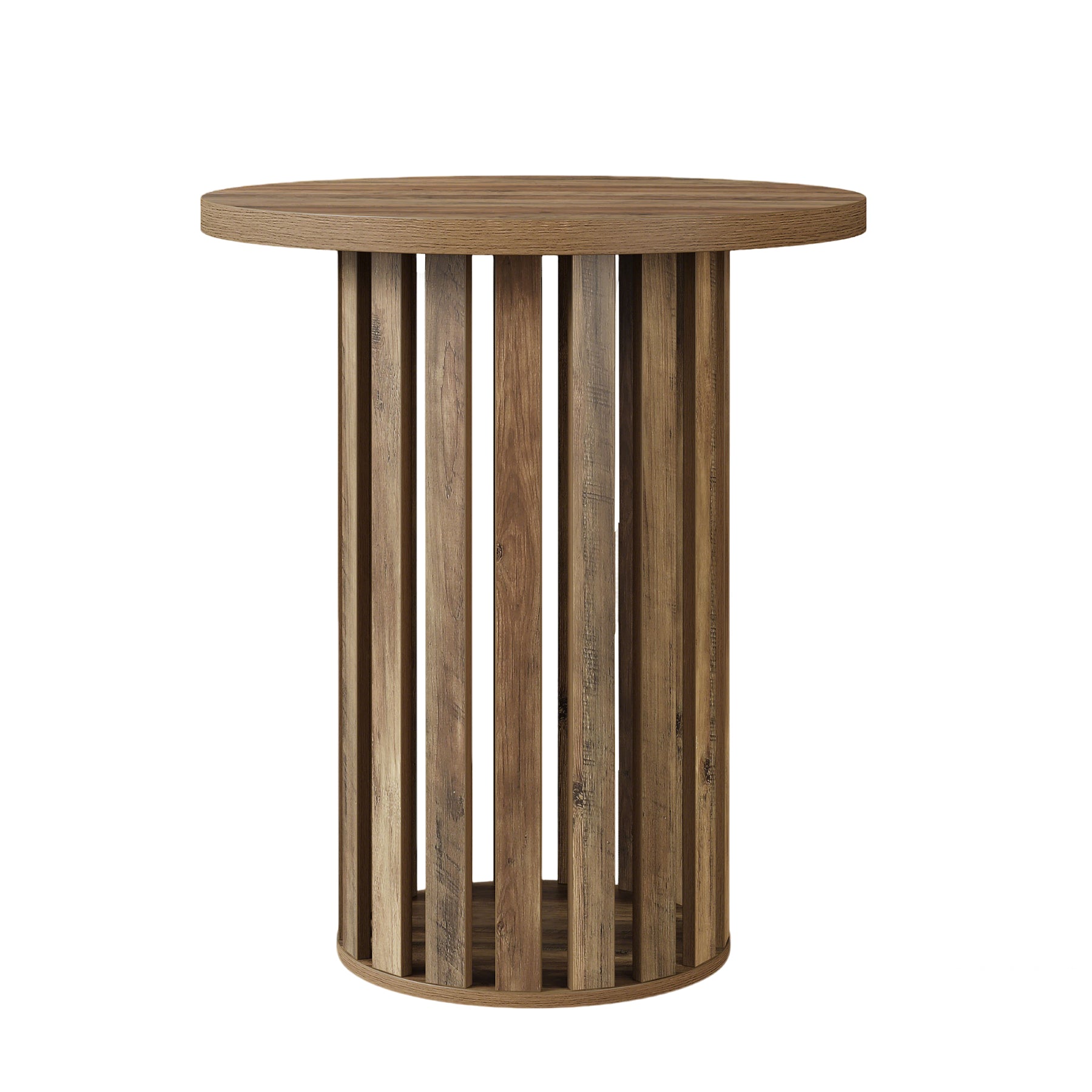 37.4" Round Bar Table, Rustic Home Bistro & Pub Table for Kitchen, Living Room, or Party