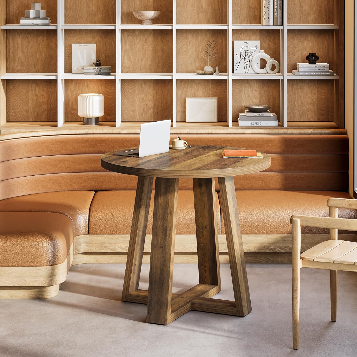 31.5" Conference Table, Farmhouse Home Office Meeting Desk for 2-4