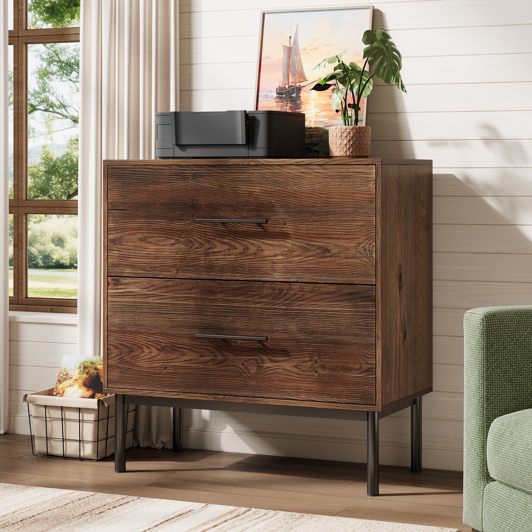 31.5" Farmhouse File Cabinet - Thumbnail 2