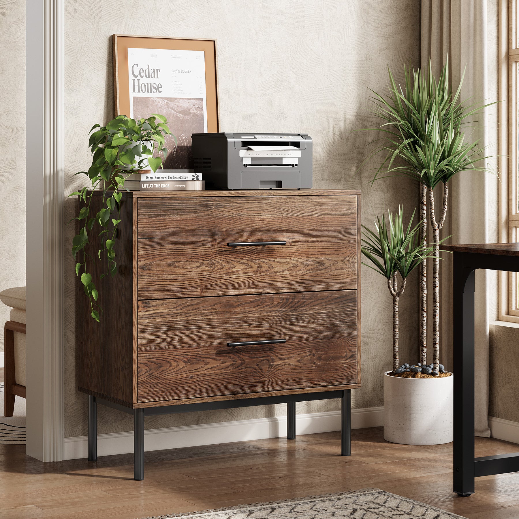 31.5" Farmhouse File Cabinet - Thumbnail 4