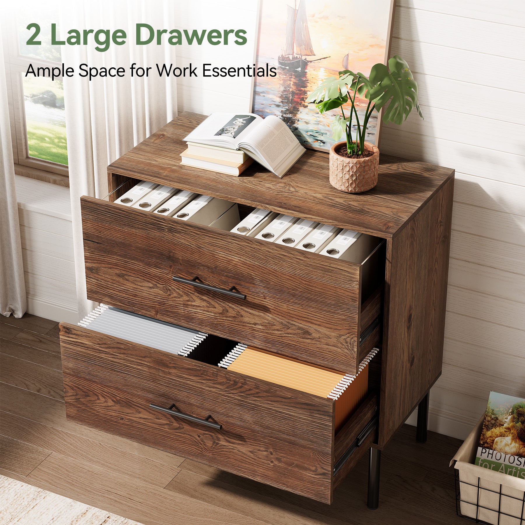 31.5" Farmhouse File Cabinet - Thumbnail 5