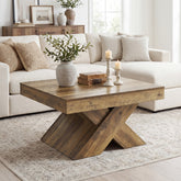31.5_Farmhouse_Wood_Coffee_Table_Rustic_Accent_Center_Table_for_Living_Room 3
