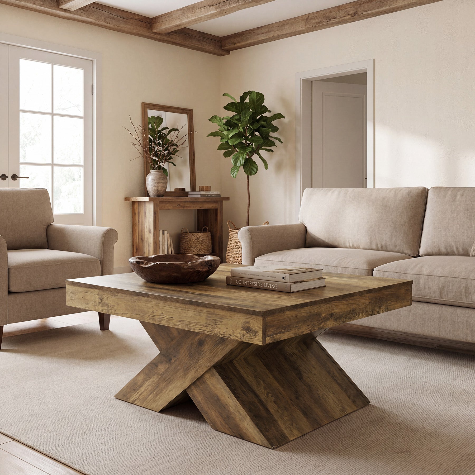 31.5_Farmhouse_Wood_Coffee_Table_Rustic_Accent_Center_Table_for_Living_Room