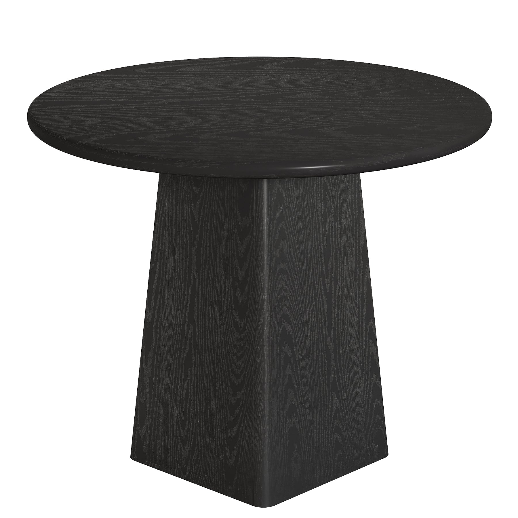 31.5" Round Dining Room, Farmhouse Kitchen Dinner Table with Square Base for 2-4