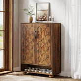 31.5" Shoe Cabinet, 6 - Tier Shoe Rack Storage Cabinet with Adjustable Shelves Tribesigns 3