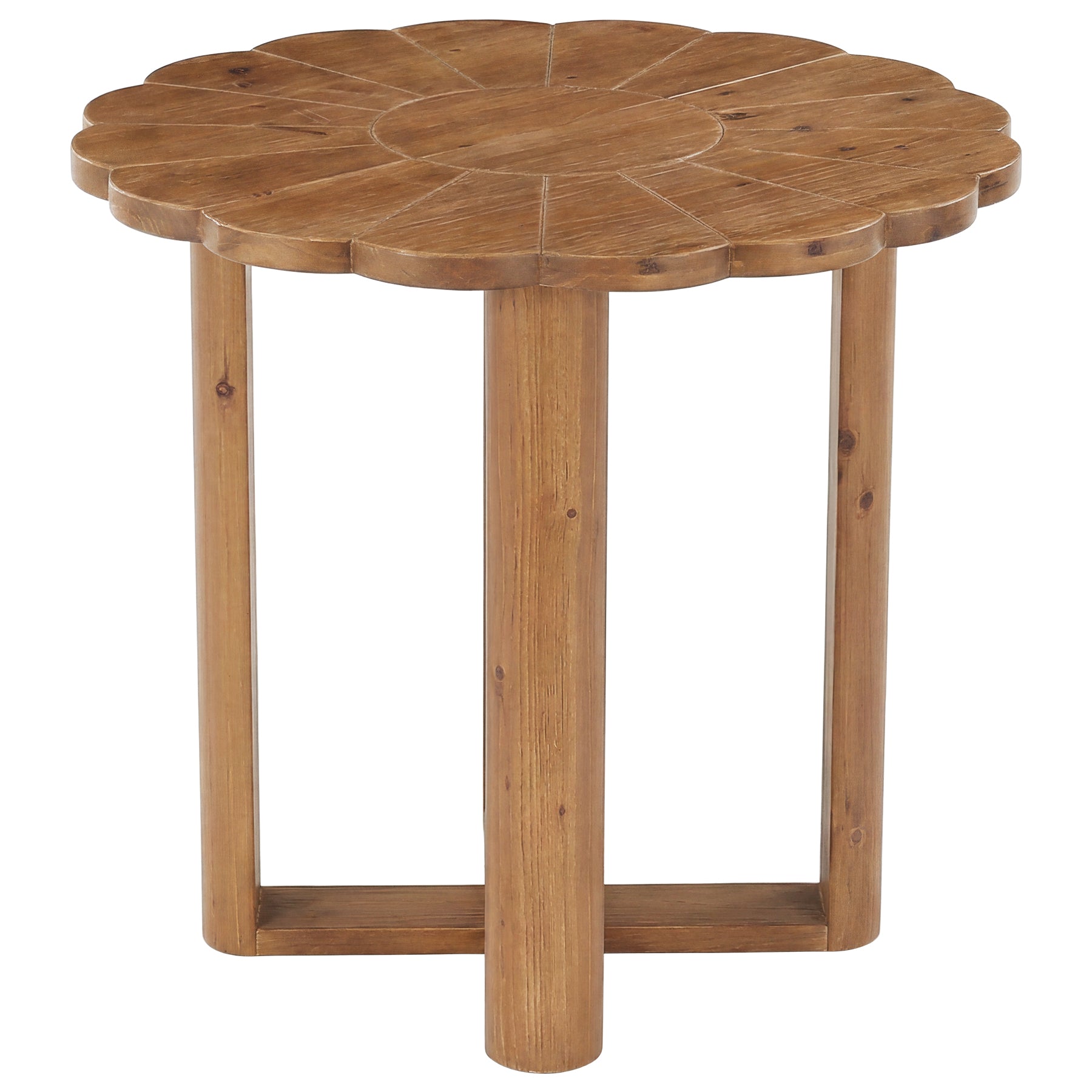 31.5" Solid Wood Round Dining Table, Solid Wood Round Dining Table for 2-4