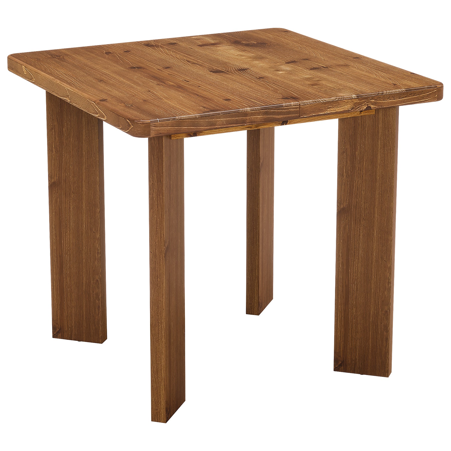 31.5" Square Dining Table, Solid Wood Farmhouse Kitchen Table for 2-4