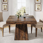 31.5" Dining Table, Square Farmhouse Kitchen Table Dinner Table for 4