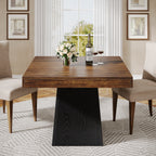 31.5" Dining Table, Square Farmhouse Kitchen Table Dinner Table for 4