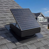 35W Solar Attic Fan, 2800 CFM Smart Roof Vent Built-in Temperature Sensors 3
