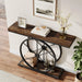 39" Console Table, Rustic Foyer Table Sofa Table with Unique Frame Tribesigns