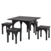 39" Dining Table Set, Modern 5 - Piece Kitchen Table Set Tribesigns