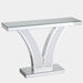 39" Mirrored Console Table, Modern Silver Entryway Table Tribesigns