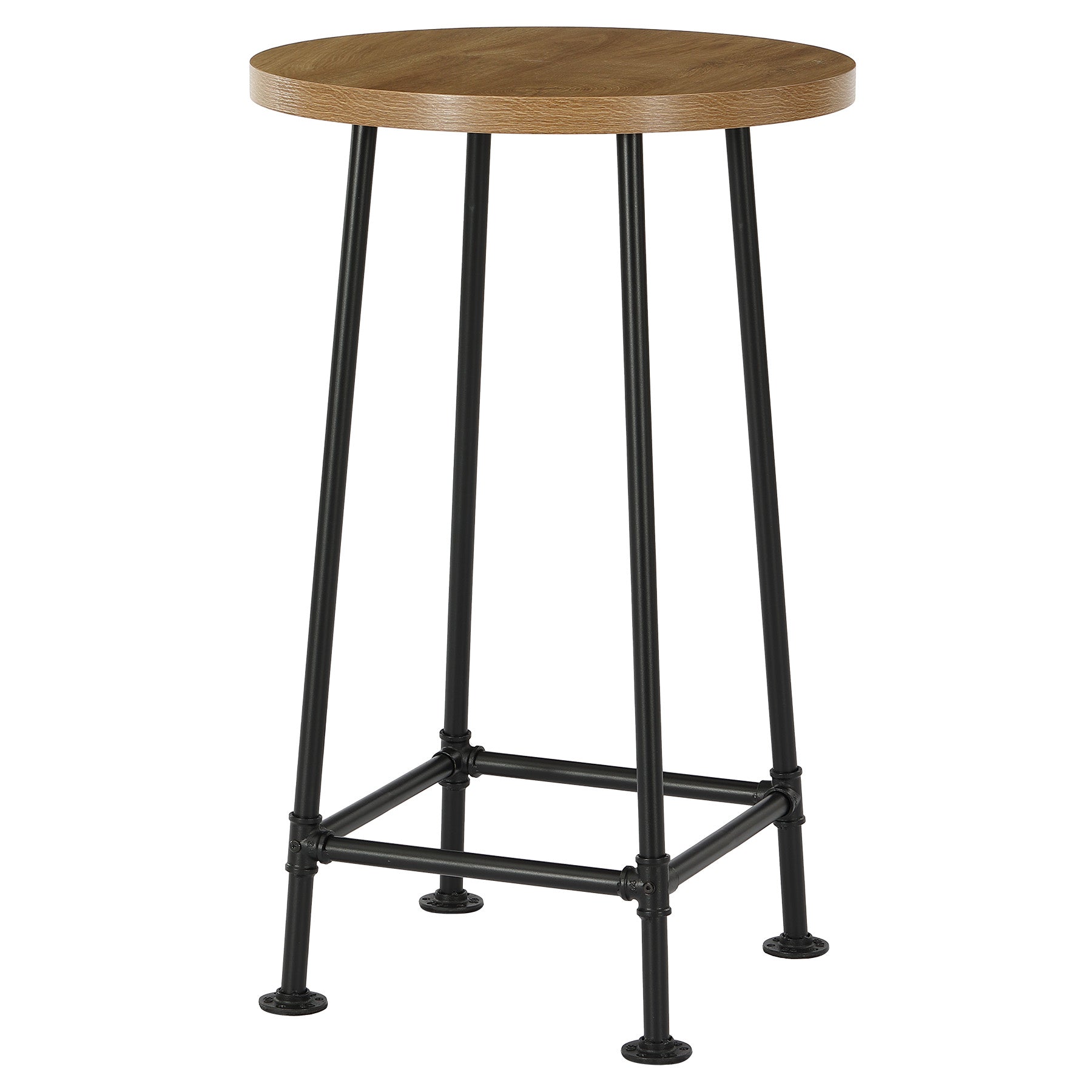 39.4" Round Bar Table, High Top Pub Table Drink Cocktail Furniture