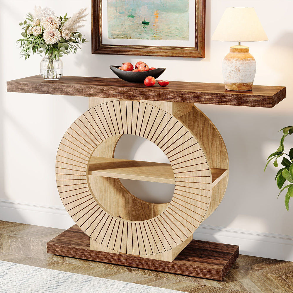 Tribesigns 39.3" Console Table, Elegant Wood Sofa Table Hallway Table ...