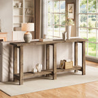 Solid Wood Console Table,  70.9" Sofa Table Behind Couch for Entryway