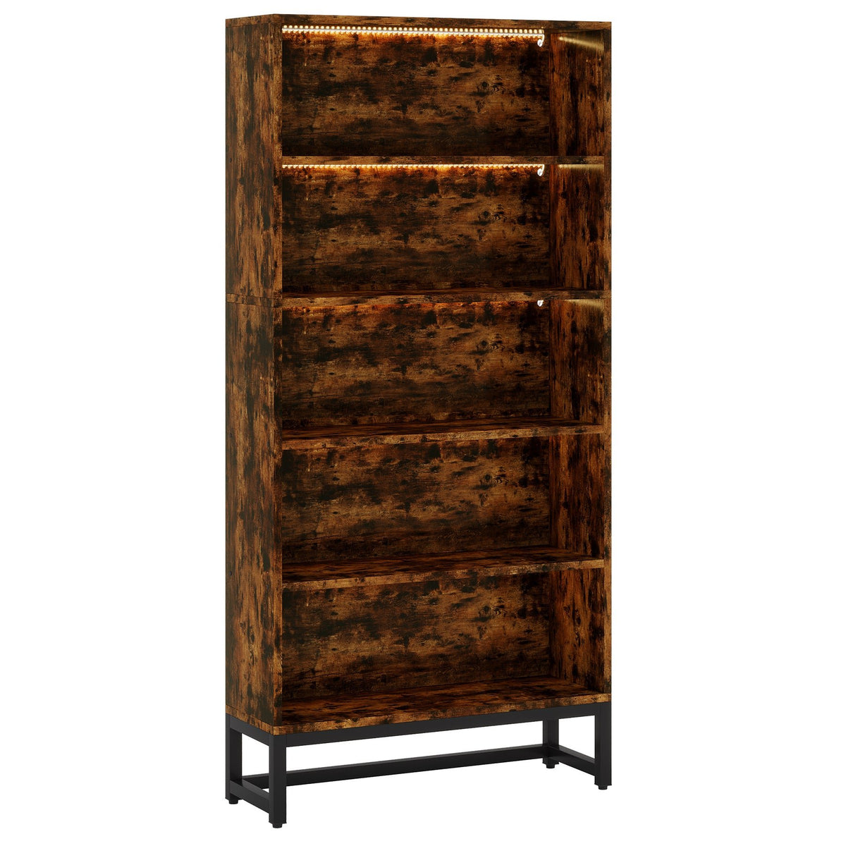 Tall 5-Tier Bookshelf 70.8" Tall Large Bookcase