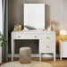Modern Makeup Vanity Dressing Table with 3 Drawers(Without Mirror & Stool) Tribesigns