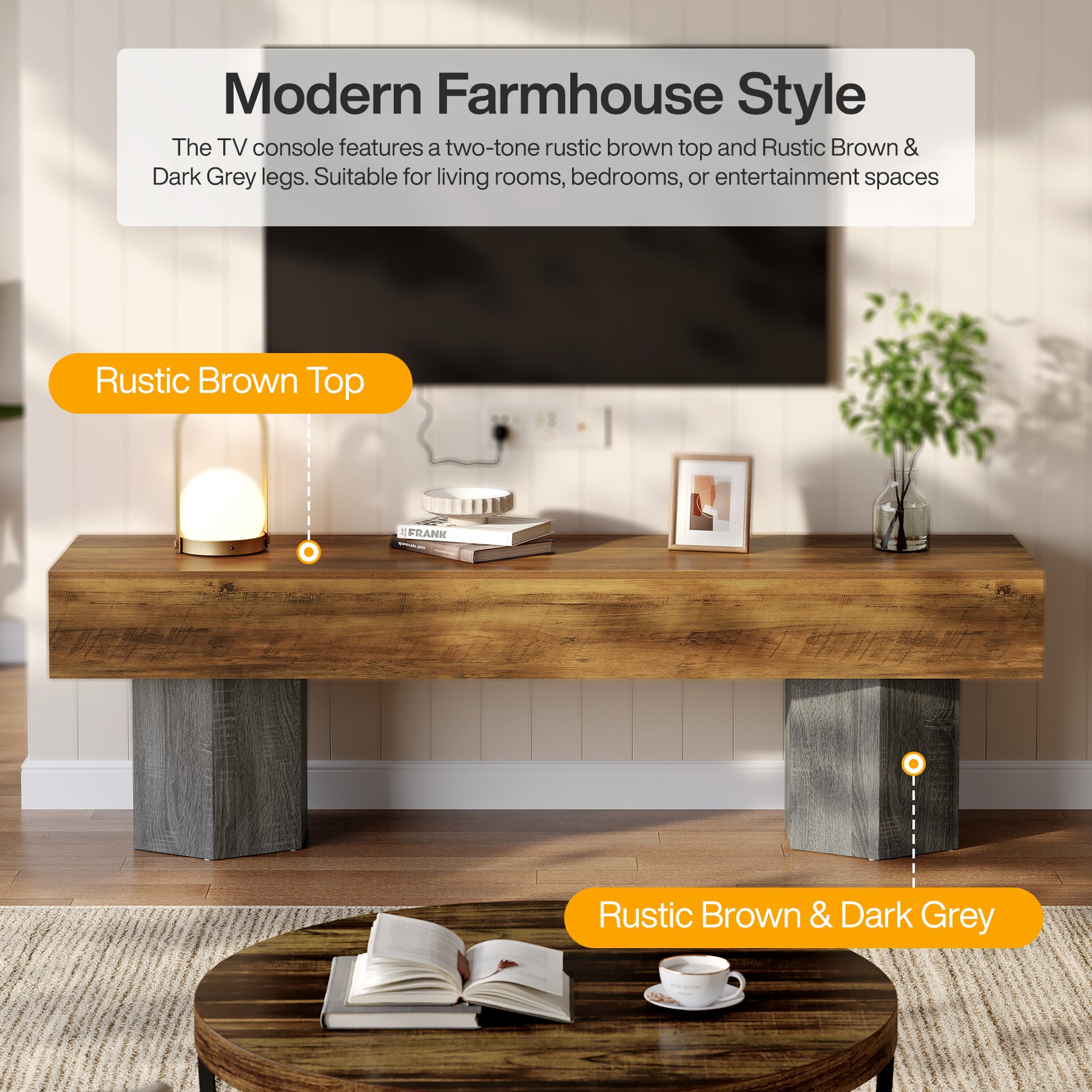 63" TV Stands for up to 70" TVs, Modern Low Media Entertainment Center