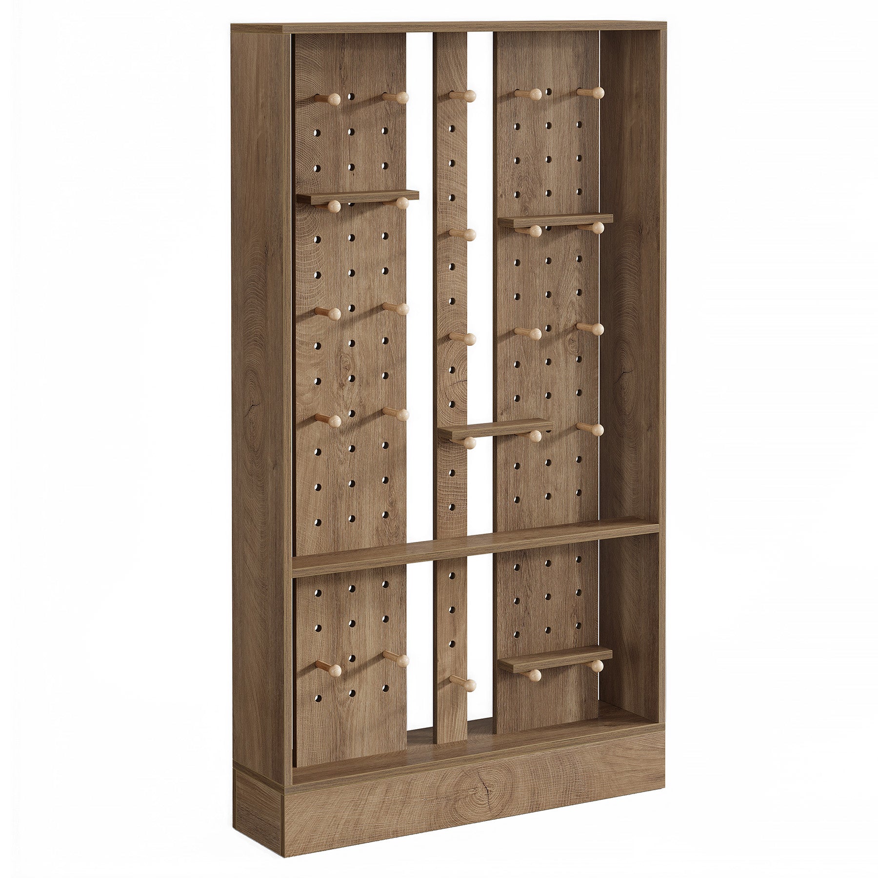 69.7" Wall Room Divider, Freestanding Privacy Screen with Removable Boards and 25 pcs Sticks