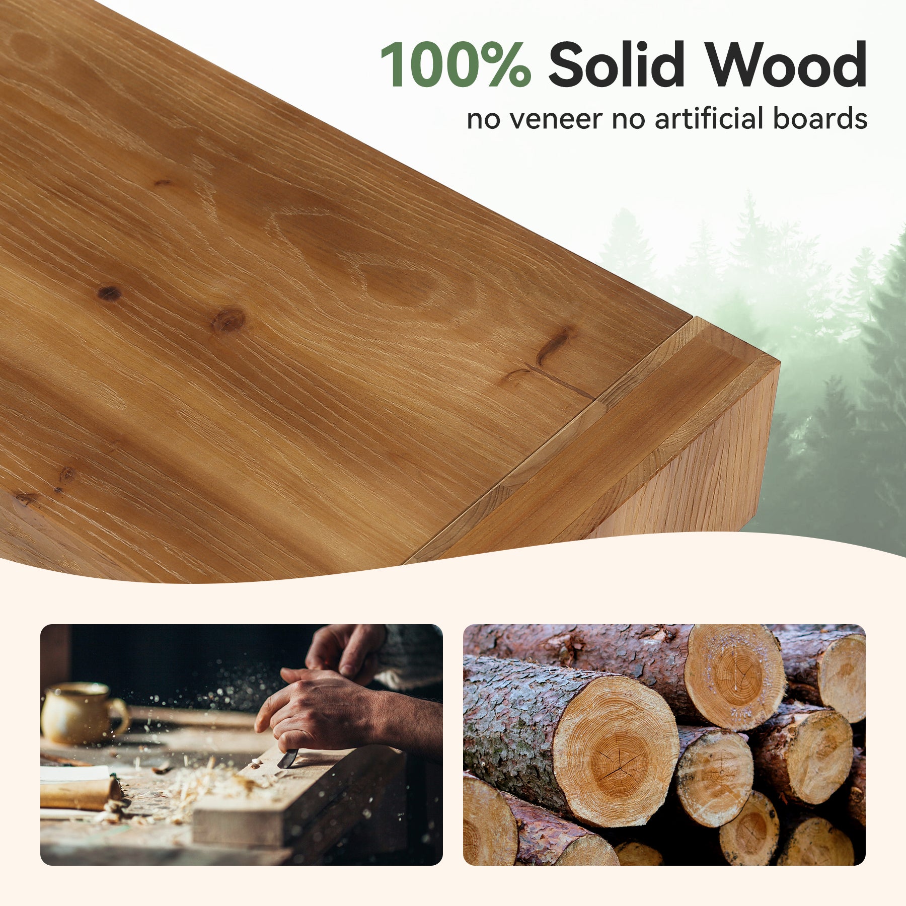 Solid Wood Entryway Shoe Bench, 55" Bedroom Footrest with Removable Cushion