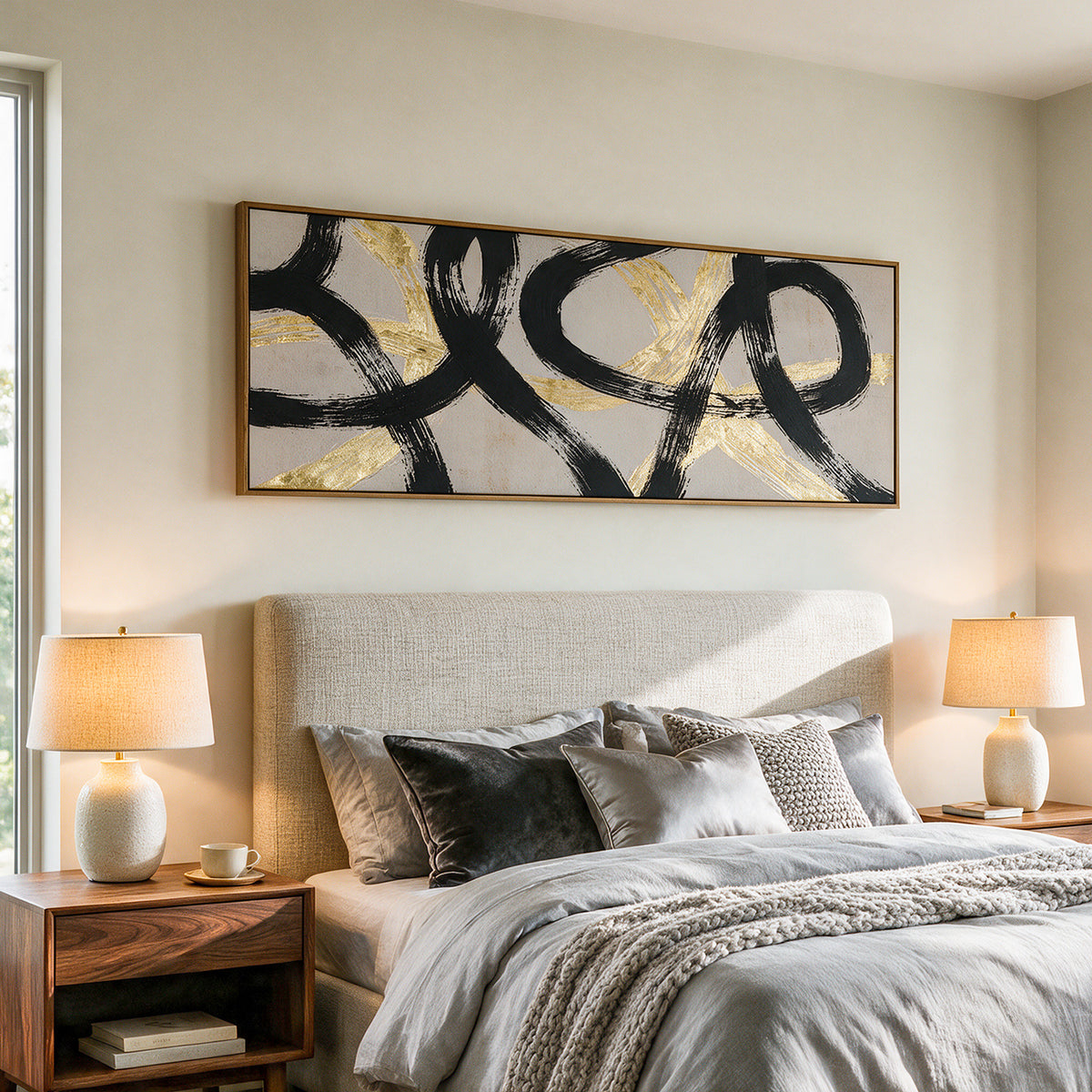 Tribesigns Abstract Wall Art for Living Room, Canvas Art Wall Decor 20"x60"