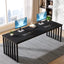 78.74" Two-Person Desk, Double Computer Desk with Metal Frame for Home Office