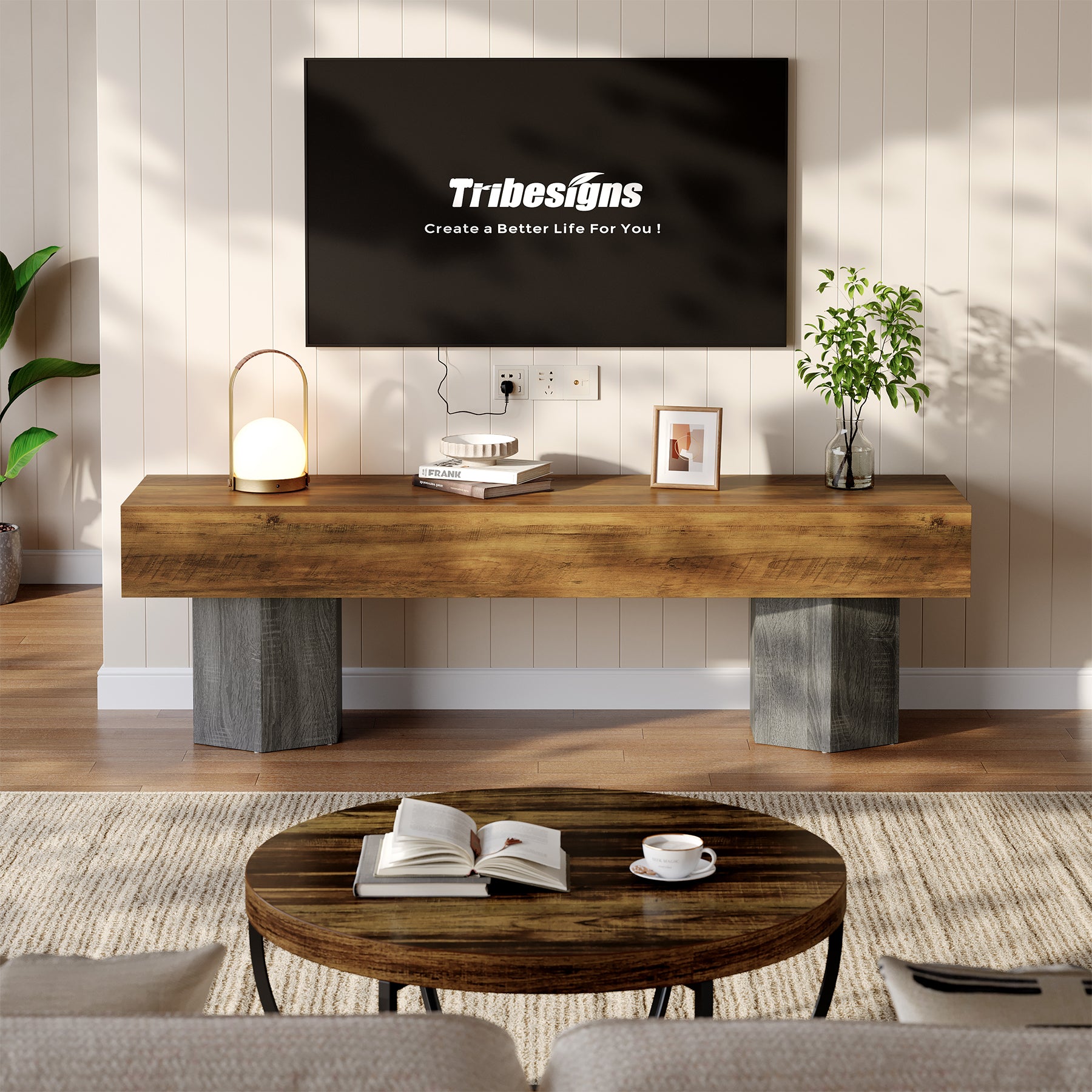 63" TV Stands for up to 70" TVs, Modern Low Media Entertainment Center