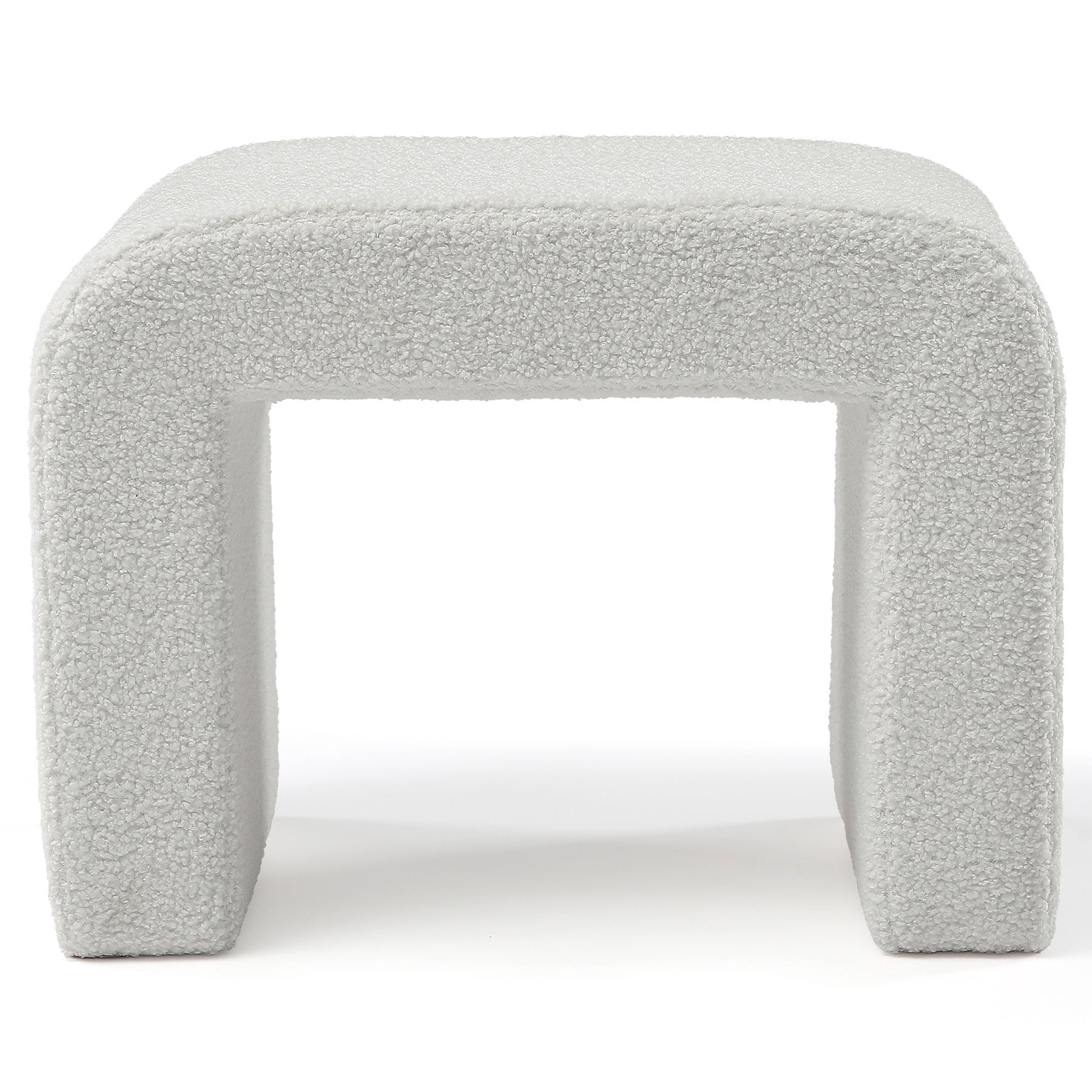 Modern Vanity Stool, Fully Assembled Upholstered Ottoman Sofa Footrest