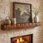 63" Fireplace Mantel Shelf, Solid Wood Wall Floating Mantel Shelf for Over Fireplace