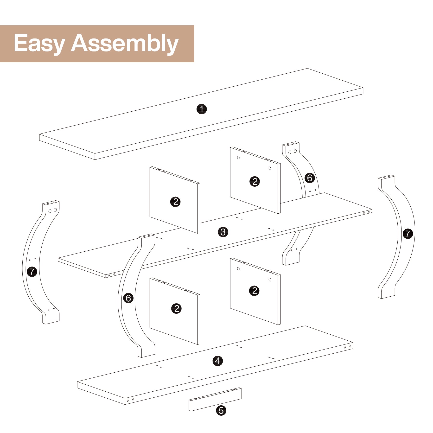 63" Farmhouse TV Stand for 55–75 Inch TVs, Wood Media Console with Open Storage Shelves for Living Room