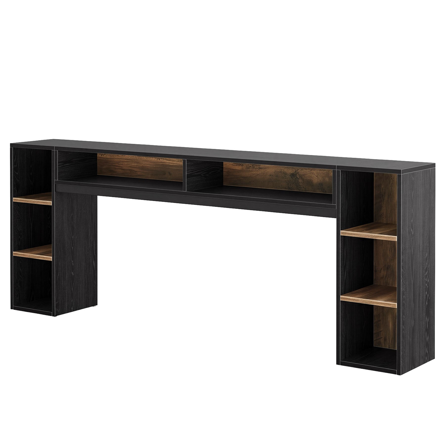 86.61" Console Table, Narrow Entryway Table with Open Storage Shelf for Hallway, Living Room