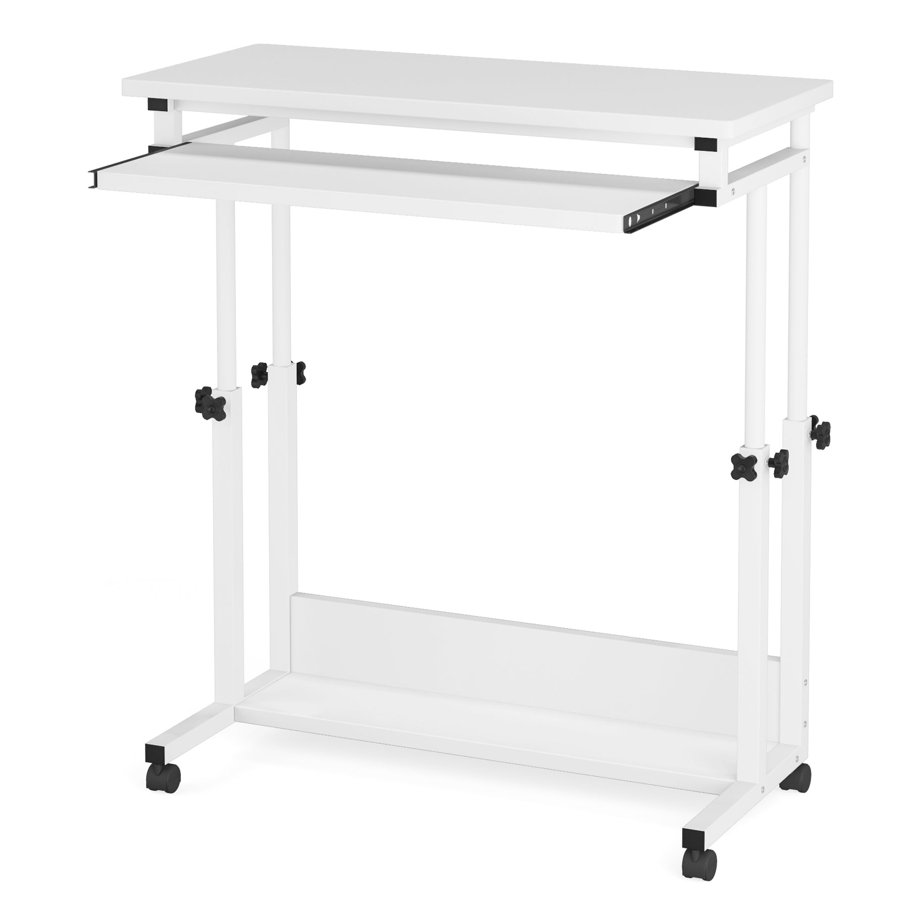 Tribesigns Height Adjustable Desk Rolling Standing Desk Portable Desk