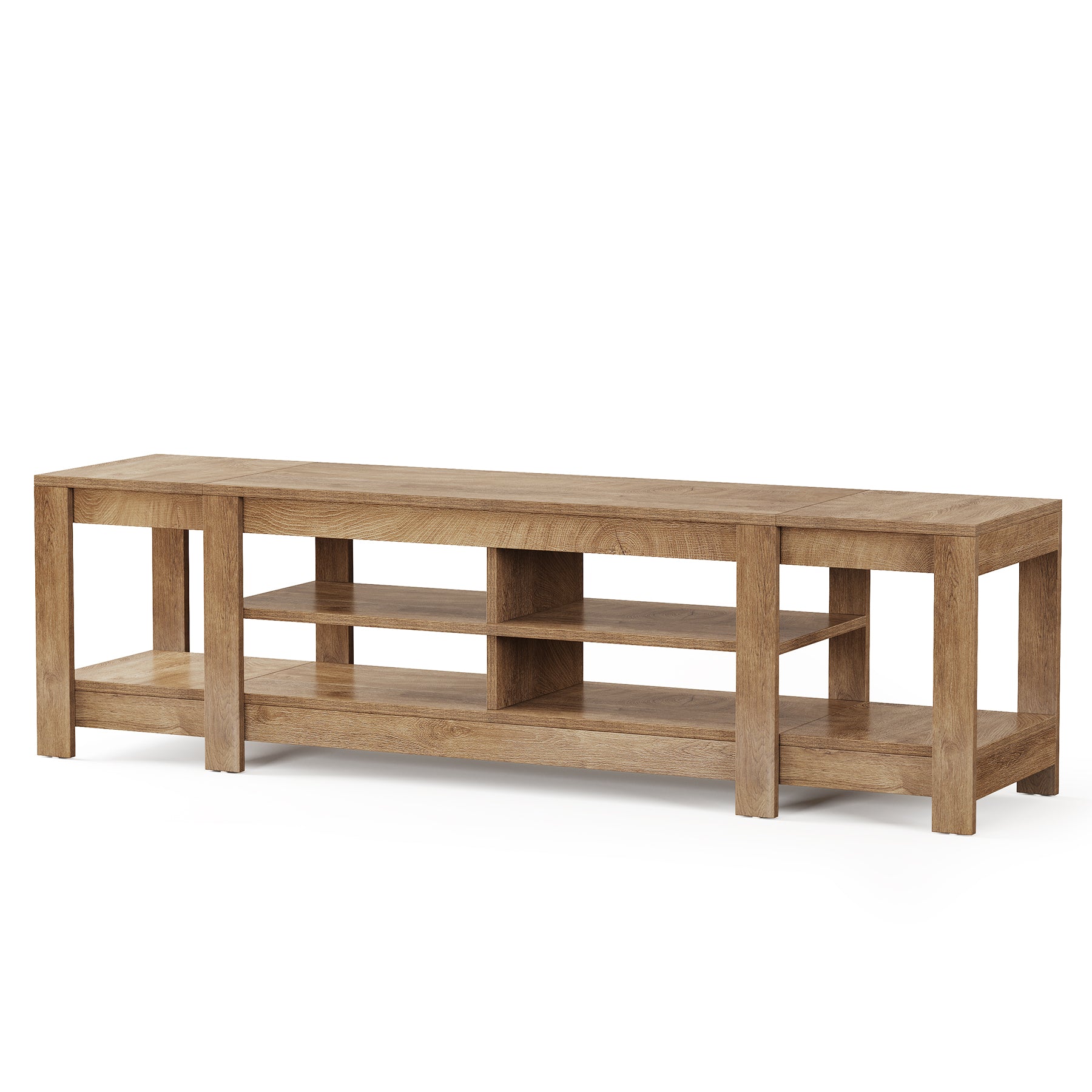 78.7" Low TV Stand, Farmhouse Media Console with Shelf for TVs Up to 85"