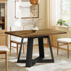47" Rectangular Dining Table, Modern Kitchen Dinner Table for 4 People