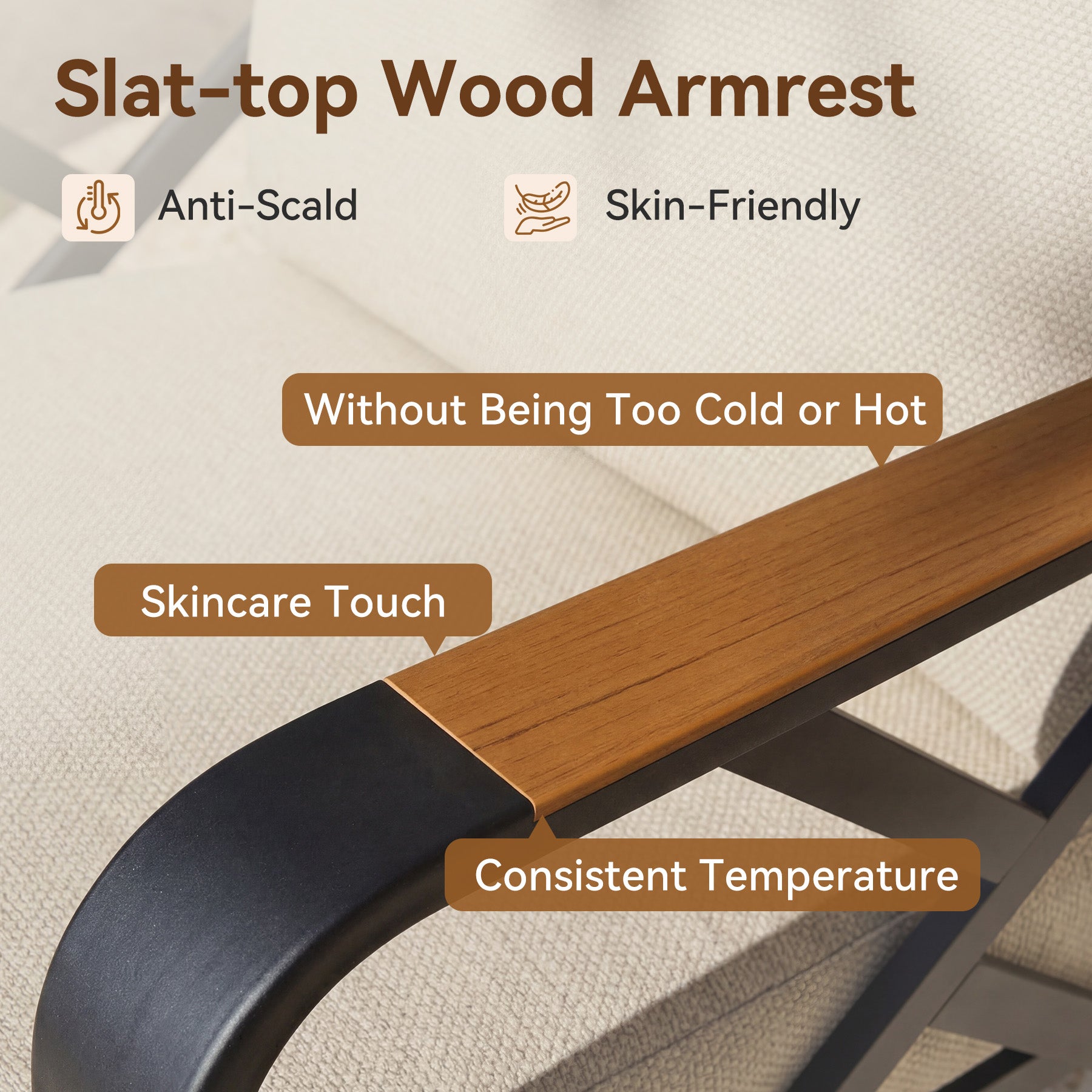 2-Person Outdoor Rocking Chair Set With Bistro Side Table And Cushions