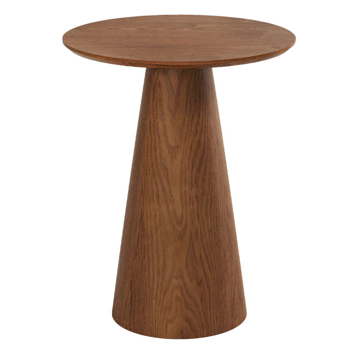 39" H Solid Wood Bar Table, Round Pedestal Height Pub Table for Dining, Easy Assembly
