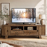 71" Farmhouse Solid Wood TV Stand for TVs Up to 80", Media Console with Storage 3