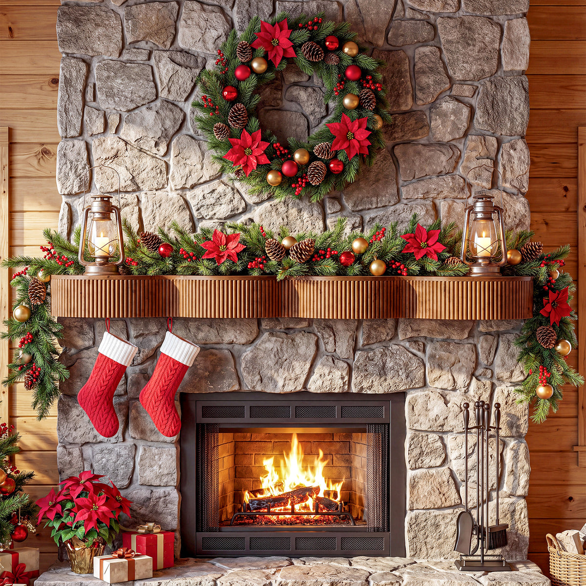70.9" Fireplace Mantel, Solid Wood Fluted Floating Display Mantel Shelf for Living Room
