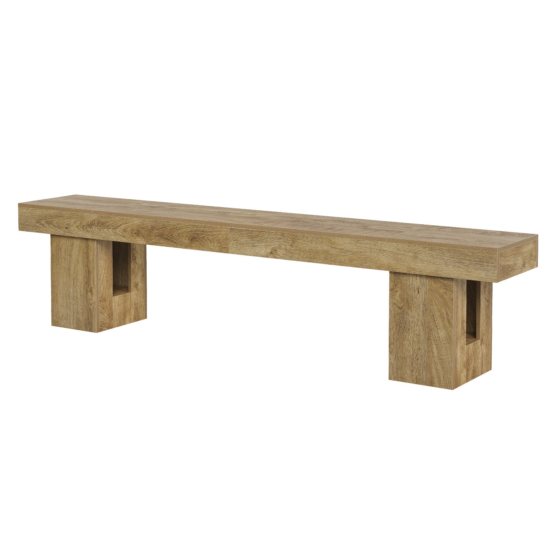 83" TV Stand for 65/75/85" TVs, Modern Rustic Entertainment Center for Living Room
