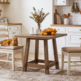 31.5" Solid Wood Dining Table for 4, Small Square Kitchen Table for Dining Room 3