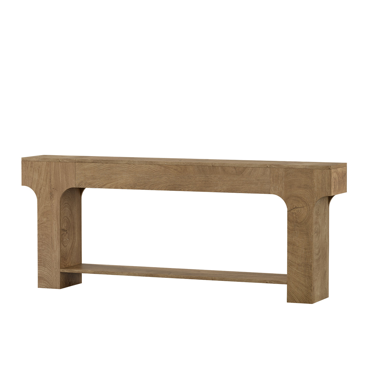 79" Extra Long Console Table, Open Storage Shelf, Sturdy Entryway Sofa Table, Living Room