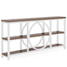 Console Table, 70.9" Narrow Sofa Table with 3 Tier Storage Shelves Tribesigns