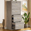 51" File Cabinet, Vertical Filing Cabinet with 4 Storage Drawers